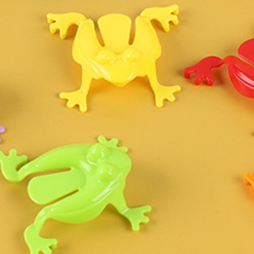 12pcs colorful frog jumping - colorful,