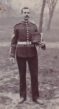 Original Edwardian Artillery Volunteer photo Soldier with Bearskin hat