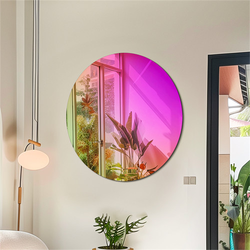 Round wall mirror - round,