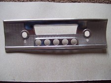 Vintage Car Radio Fascia Plate Chrome Vauxhall 101 fc