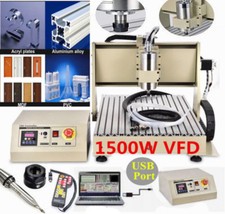 USB 1.5KW 3 Axis 6040 CNC Router Engraver Milling Engraving Machine+Controller