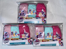 new 9prs of My little pony knickers,briefs,pants.18-24mths,2-3,3-4,4-5 or 5-6yrs