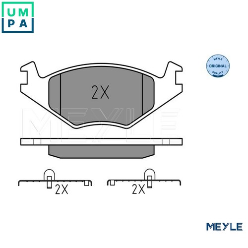 Brake pad set disc - set,