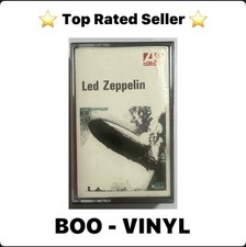 Led Zeppelin ~ Self Titled Rare Cassette Tape Grey With Red Paper Labels 1969 EX