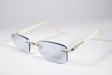 Emporium Eyeglasses EMP7580 Womens Silver Rimless Metal Eyewear Glasses Frames