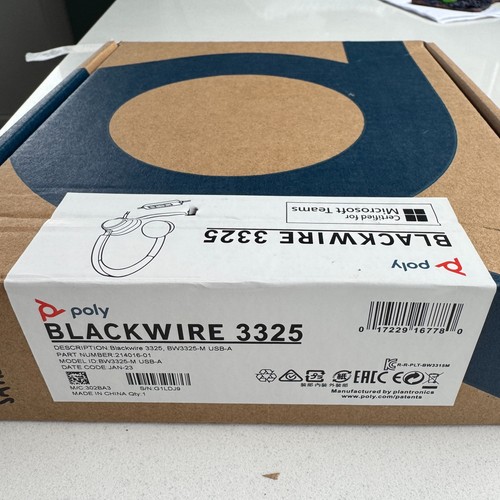 Poly blackwire 3325 headset - poly,
