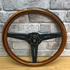 Genuine Nardi Gara, 365mm wood rim 3 spoke steering wheel. Classic, retro.  8D