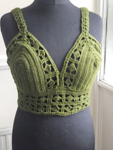 Handmade crochet crop top - handmade,