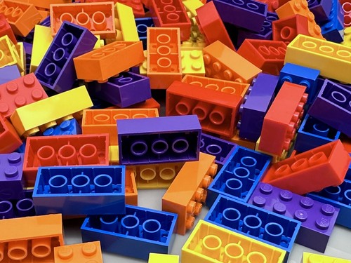 Lego brick 2x4 3001 red - 3001,