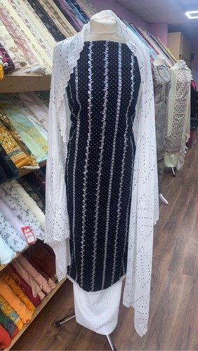 Cotton salwar kameez - salwar, black