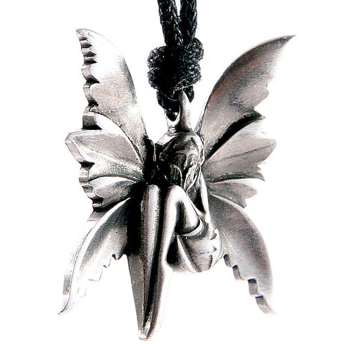 Pewter fairy pendant - pewter,
