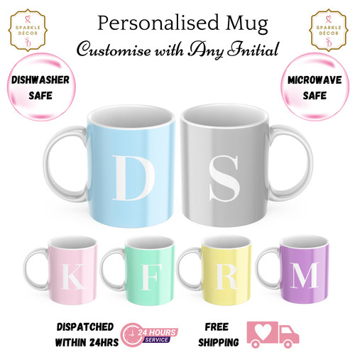 Personalised any initial mug - any,