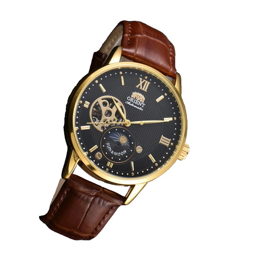 Orient watch sun moon - watch, moon,
