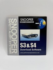 Snooper Safety Alert Systems S3 & S4 Download Software CD - Brand New