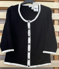 Black cardigan cream Size