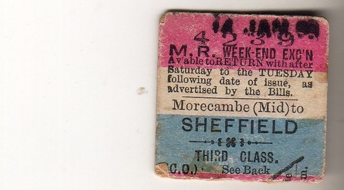 Railway ticket midland rly - ticket,
