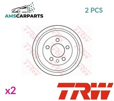 BRAKE DRUM PAIR SET REAR