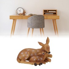 Deer Figurine Hand Painted