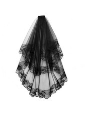 Black Gothic Lace Veil