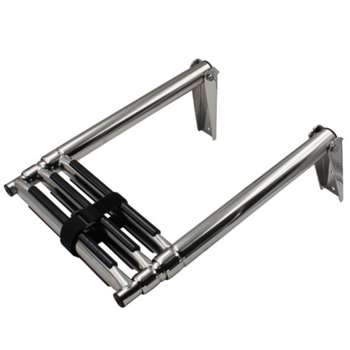 Folding marine ladder polished - marine,