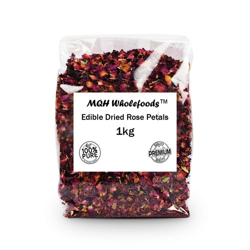 Rose petals edible dried - -,