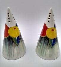 2 x Clarice Cliff Bizarre