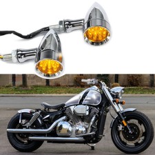 2PCS LED Chrome Bullet Turn