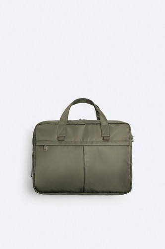 New zara nylon briefcase - nylon,