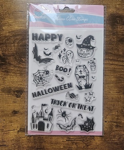 Halloween themed clear - clear, stamps