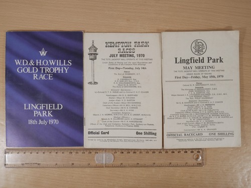 Vintage horse racing racecards - vintage,