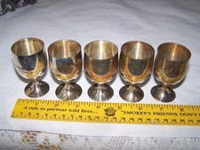 5 Silver Plated Brass Mini