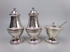 Silver Plated Cruet Set: Salt