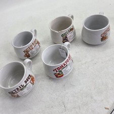 Set of 5 Vintage Soup Mugs