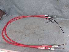 Bowden Brake Cables Pair 1130/1350mm 26mm Cup Caravan Detachable Trailer