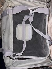 KCT MEDIUM BLACK FABRIC PET CARRIER CRATE KITTEN PUPPY CAT DOG PORTABLE SOFT BAG