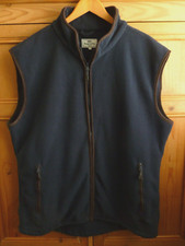 Mens HOGGS of FIFE Woodhall Blue Fleece Vest / Gilet  ..  3XL