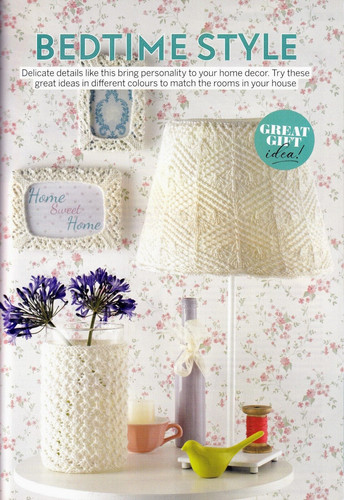 Knitting pattern lampshade - pattern,