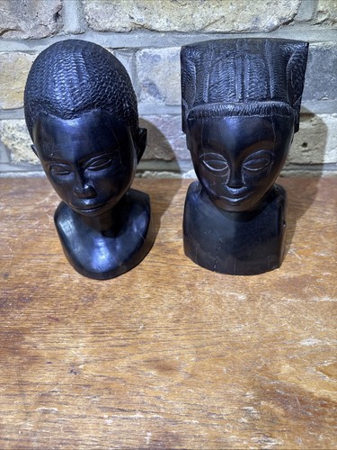 Vintage pair hand carved - pair,