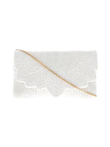 Twine and love white beaded - twine,