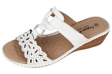 Ladies Mid Wedge T bar Slip On