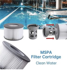 8X MSpa Hot Tub Filter Cartridges Replacement Water Filter Pool Spa Skimmer Pump