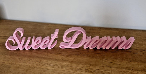 Sweet dreams word freestanding - sweet,