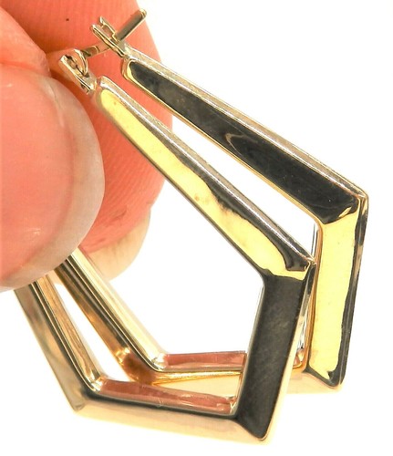 9ct gold earrings - , creole