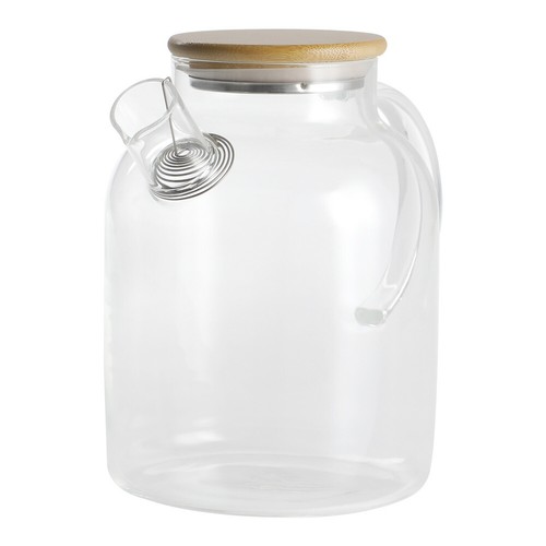 Large glass teapot with - large,
