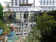 TopTower Galvanised Steel Classic DIY Scaffold Tower 4' x 4' 4.65m with Extras
