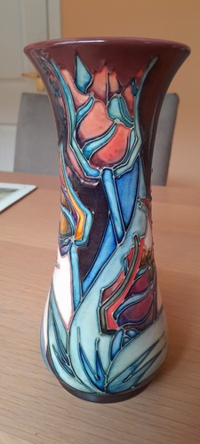 Moorcroft red tulip vase - moorcroft,