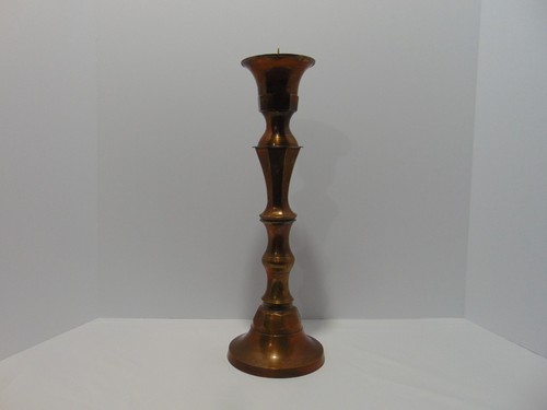 Vintage brass pricket - brass, pillar