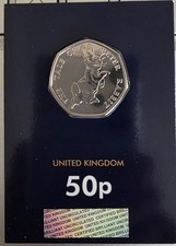 Peter Rabbit 50p Coin 2017 In Sealed Change Checker Card With Holographic COA