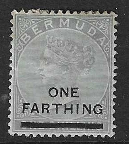 Bermuda 1901 surcharge on - surcharge, ¼d