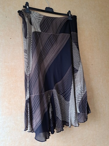 Black beige sheer panelled - black,